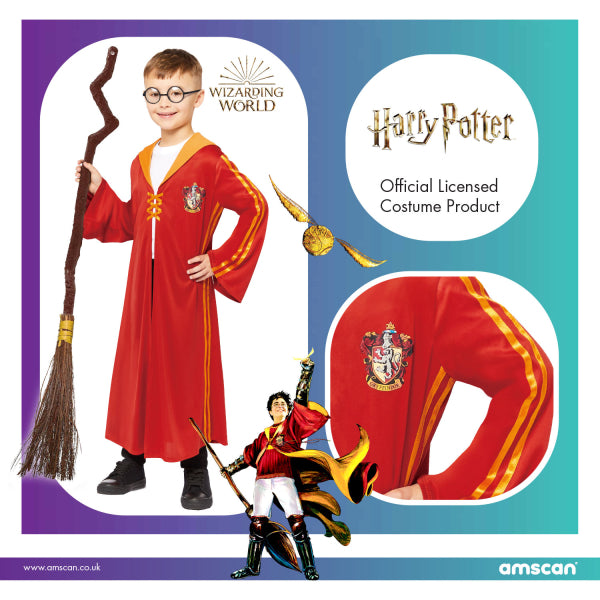 Harry Potter Costume Carnevale Bambino Gryffindor Quidditch – poptoys.it