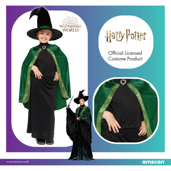 Professor McGonagall Mc Granitt Costume Carnevale Harry Potter Bambina –  poptoys.it