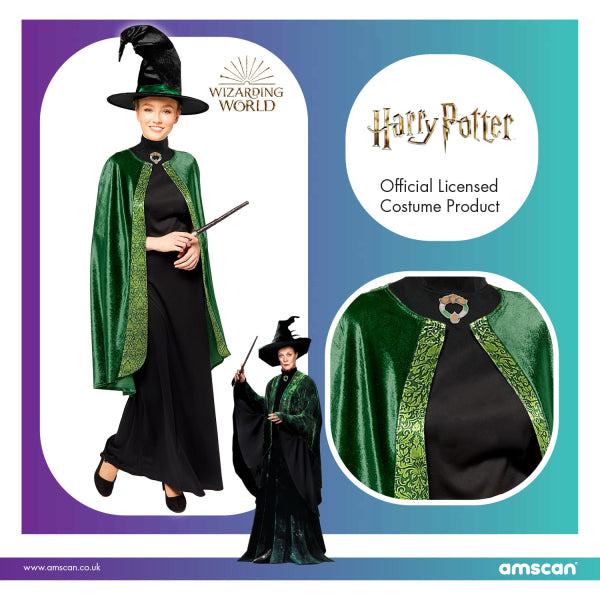 Professor McGonagall Mc Granitt Costume Carnevale Harry Potter