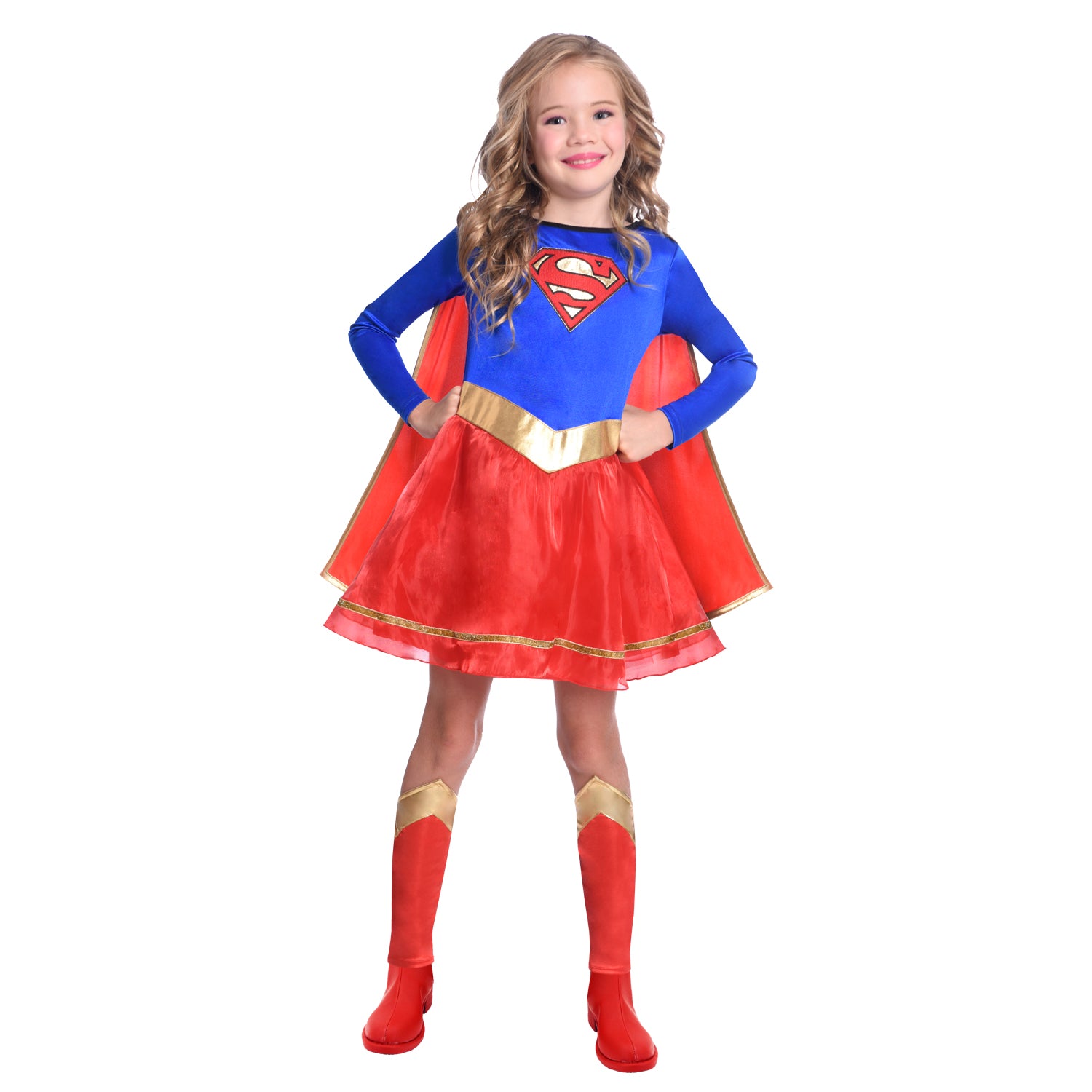 Supergirl Costume Carnevale Bambina Roleplay Fancy Dress