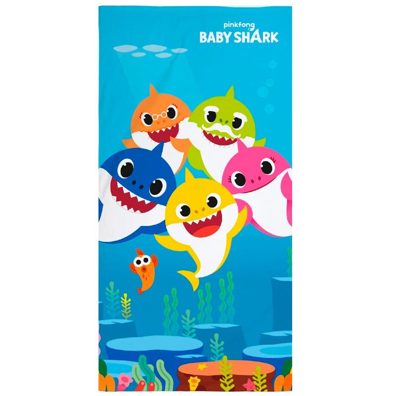 Baby shark beach towel best sale