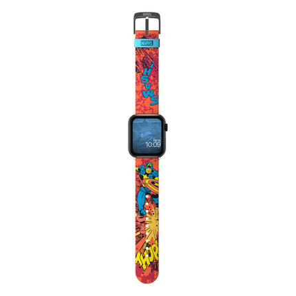 Kapitan Ameryka Blacklight Marvel Collection Pasek do smartwatcha z paskiem na nadgarstek